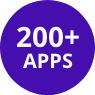 200+ apps symbol
